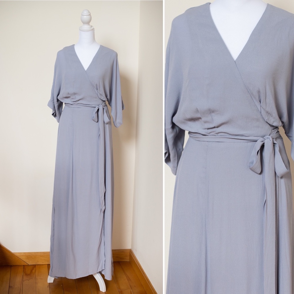 COPY - NWT-Maxi wrap dress periwinkle